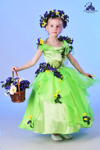 Костюм весны взрослый для детского сада