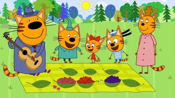 Комикс для детей три кота