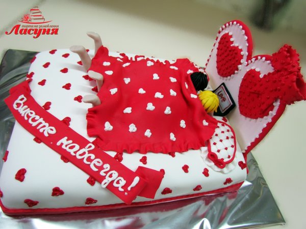 32 Года свадьбы торт