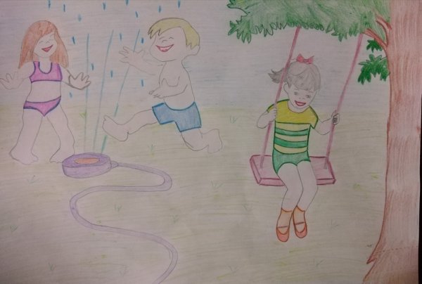 Рисунок как я провел лето