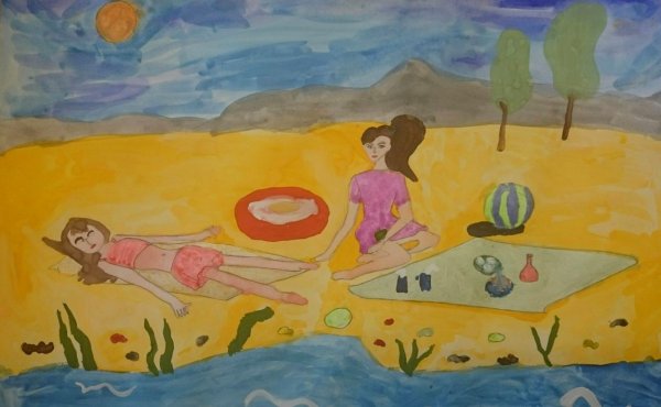 Композиция на тему как я провел лето