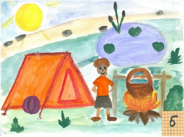 Рисунок как я провел лето