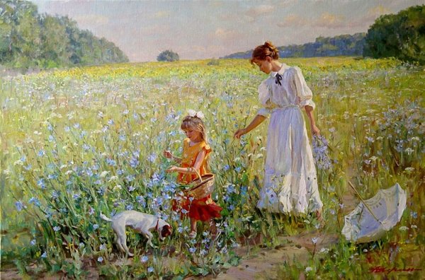 Александр Аверин картины лето