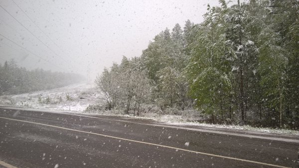 Снег в июне