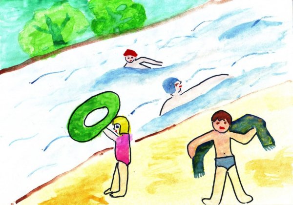 Рисование на тему летние каникулы