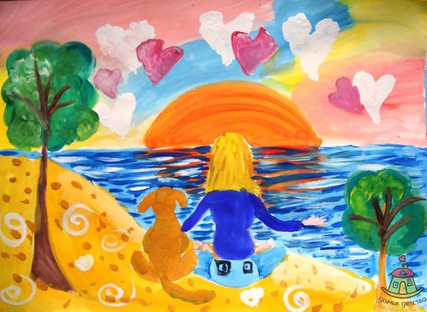 Мир детства рисунок