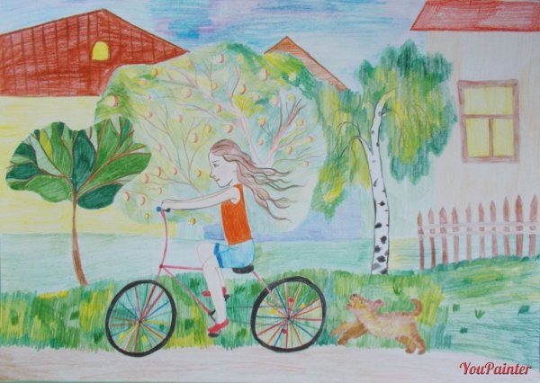 Рисунок каникулы летом