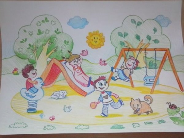 Картина лето для детей