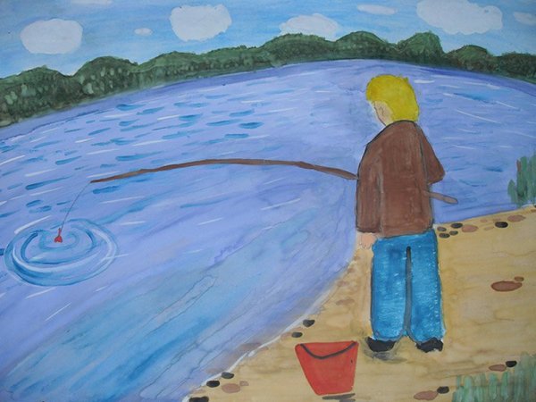 Рисунок на тему летние каникулы