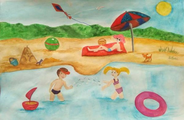 Летние каникулы рисунок