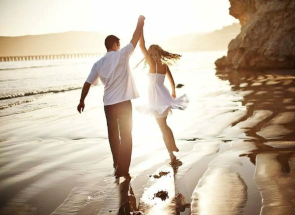 Влюбленные на природе