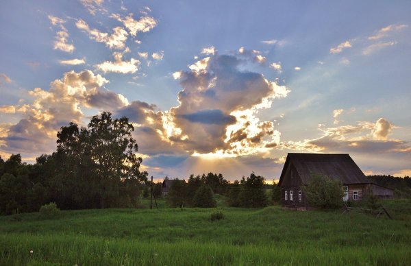 Вечер в деревне