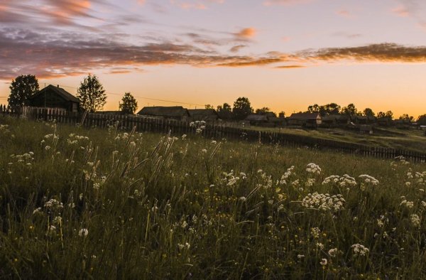Летний вечер в деревне