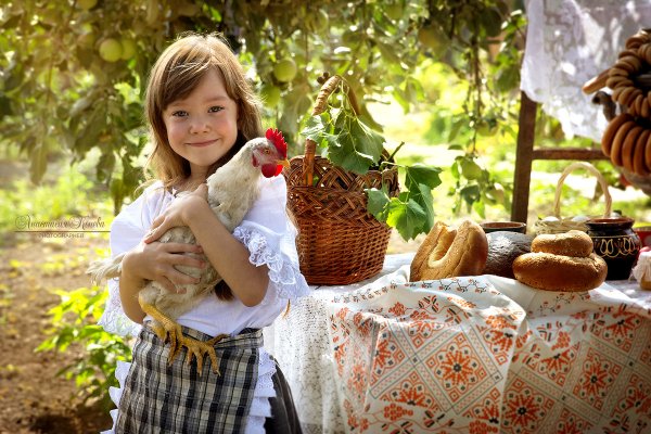 Лето в деревне дети