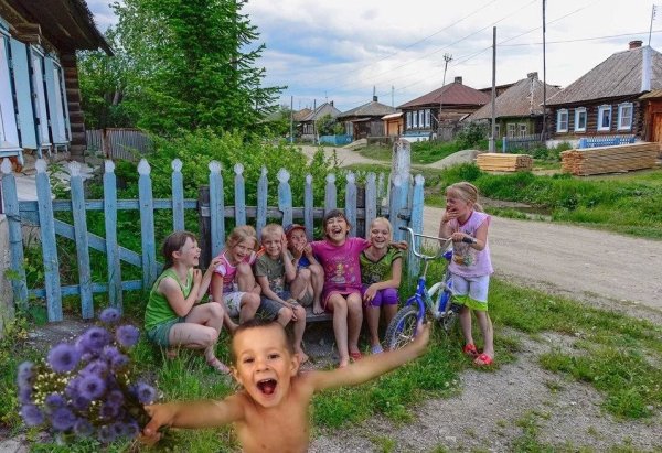 Утро в деревне детство