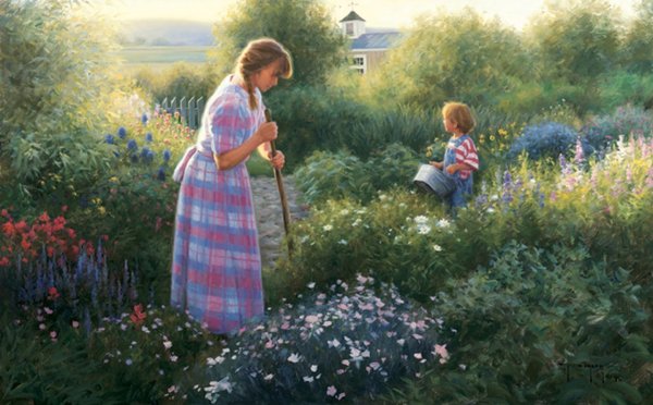 Лето в деревне дети