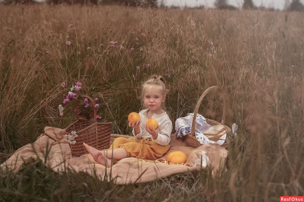 Детская фотосессия в деревне