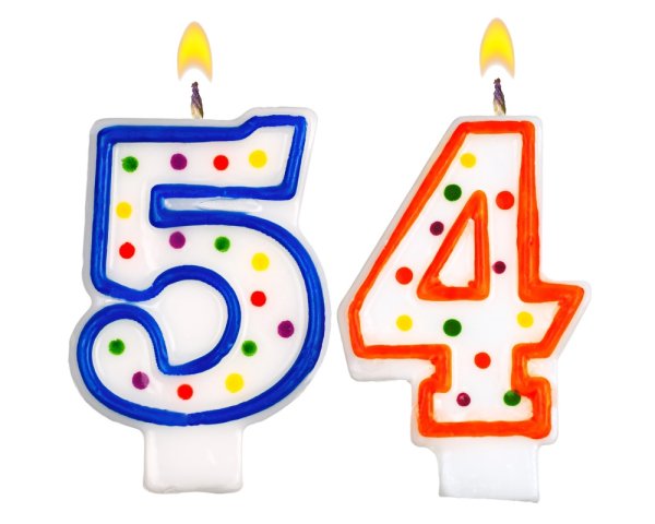 Цифра 50 свечка