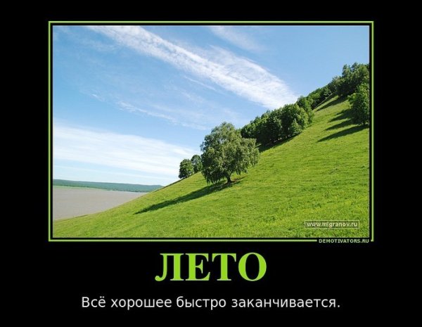 Последний день лета демотиватор