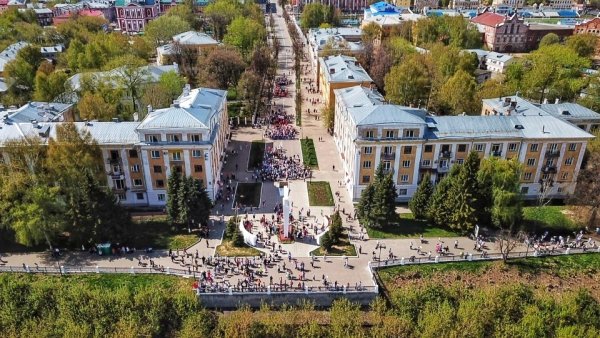 Киров Вятка с птичьего полета