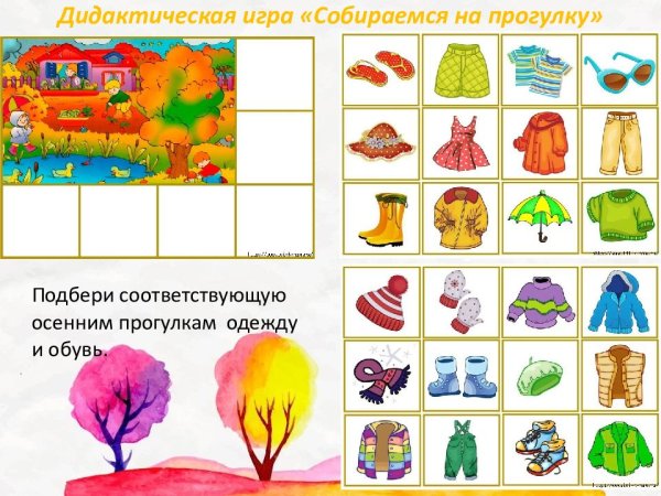 Дидактическая игра собираемся на прогулку