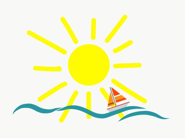 Логотип лето солнце