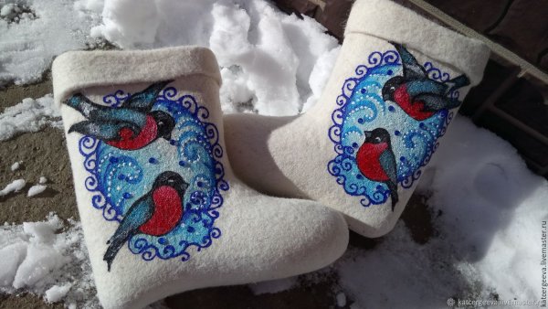 Дети в валенках