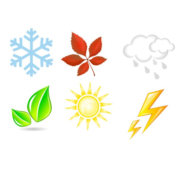 Времена года значки