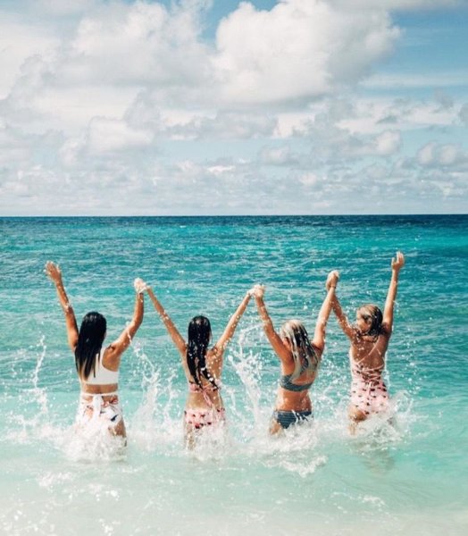 Лето пляж люди