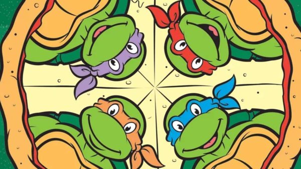 Черепашки ниндзя Микеланджело с пиццей