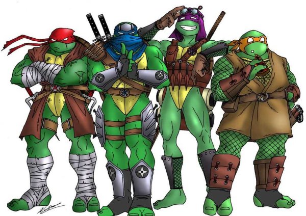 Черепашки ниндзя герои