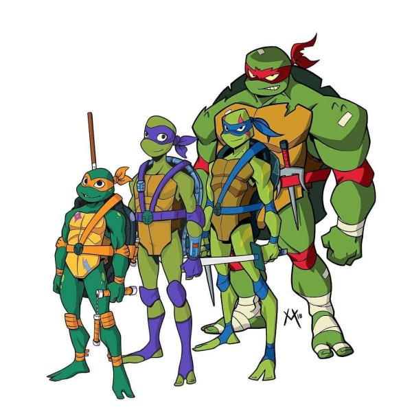 Черепашки ниндзя Эволюция героев
