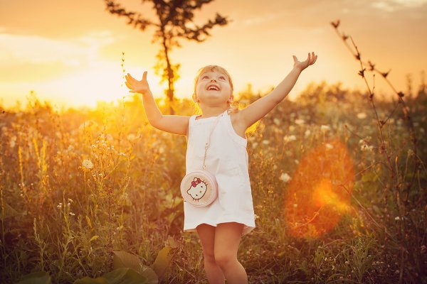 Дети природа лето солнце