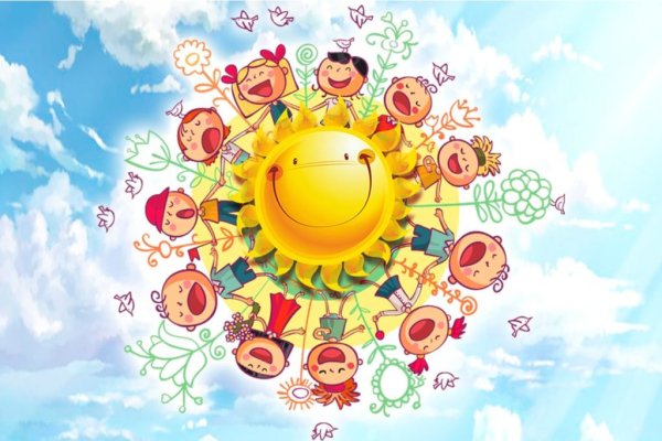 Дети лето счастье