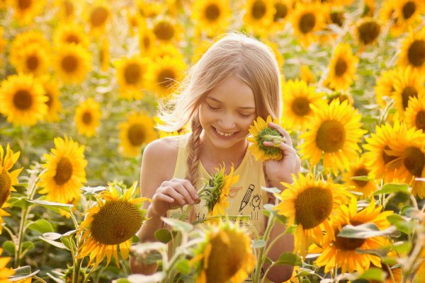 Лето дети природа