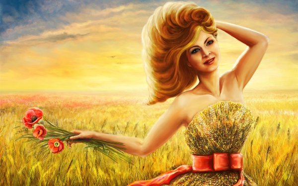 Нарисовать девушку в шляпе