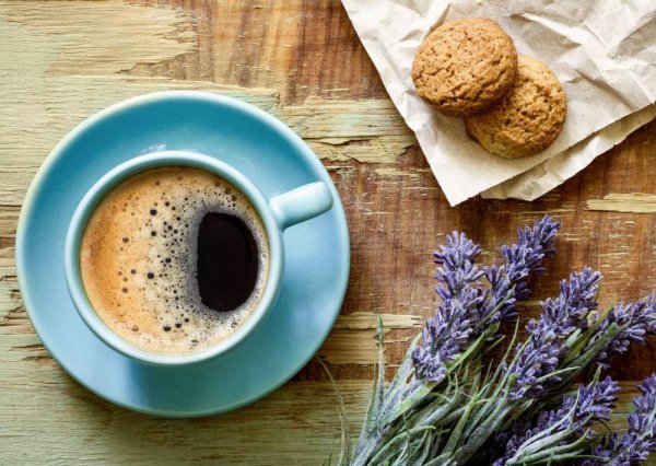 Кофе цветы утро стильные