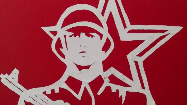 Украшение окон к 9 мая