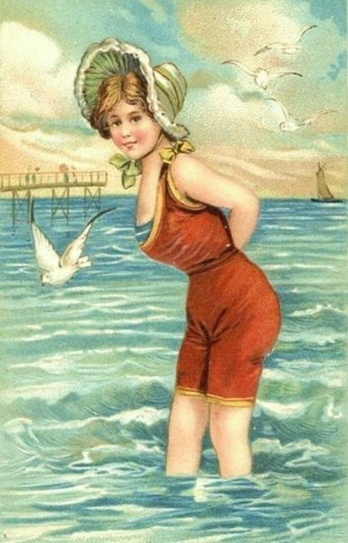 Летние открытки ретро