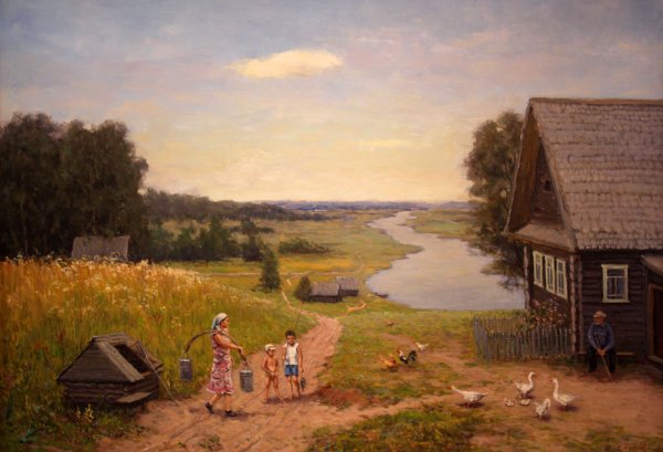 Владимир Гаан живопись деревня