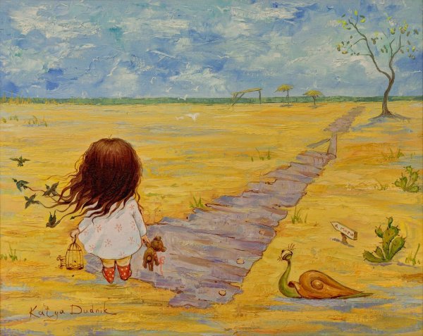 Девушка с васильками