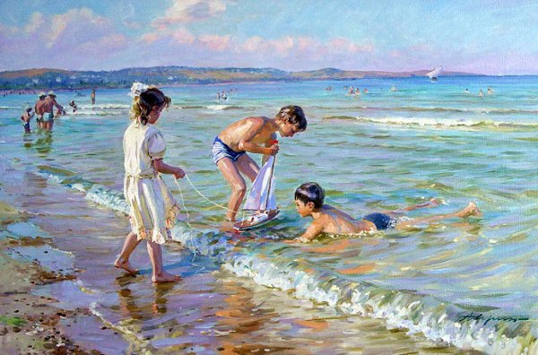 Море для детей мультяшные