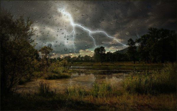 Гроза и дождь