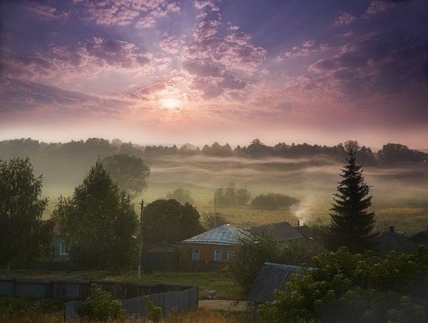 Летний вечер в деревне