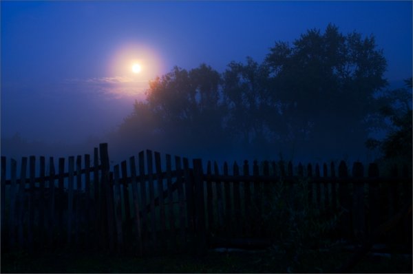 Деревня лето вечер