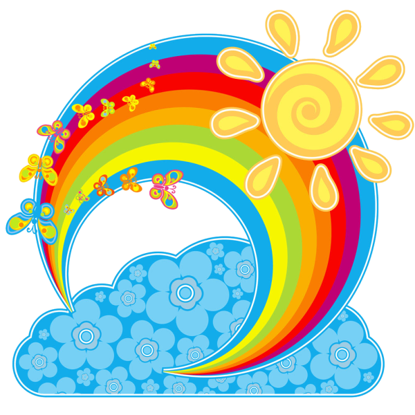Солнышко с радугой