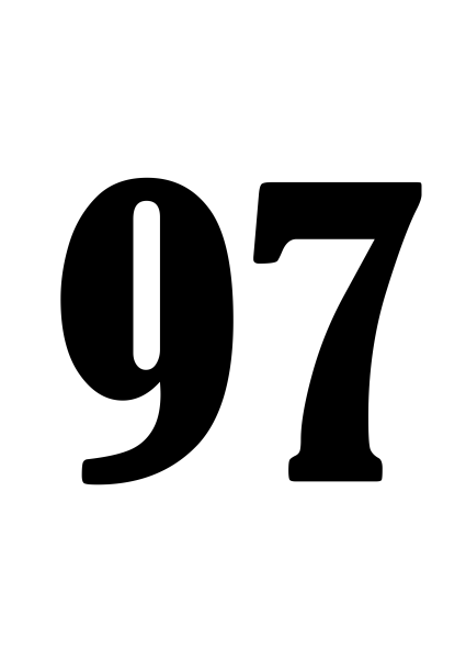 Фото цифры 97