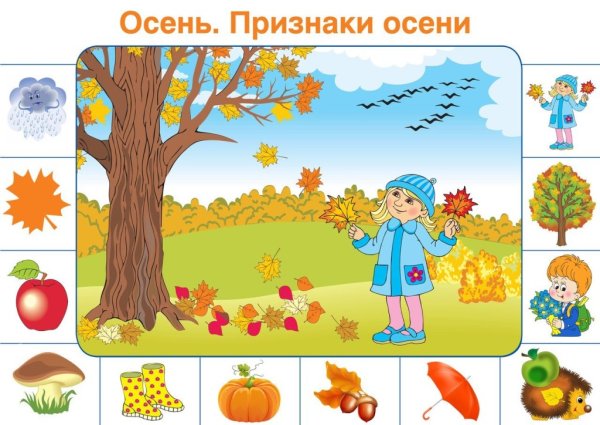 Признаки осени для дошкольников
