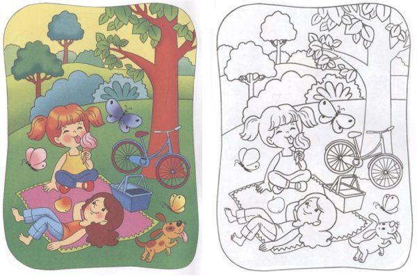 Времена года раскраска для малышей