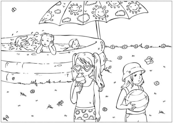 Времена года раскраска для малышей